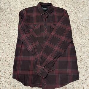 Men's Brown/Burgundy Plaid flannel